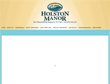 Tablet Screenshot of holstonmanor.com